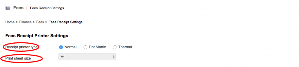 Fedena Fee Printing Module