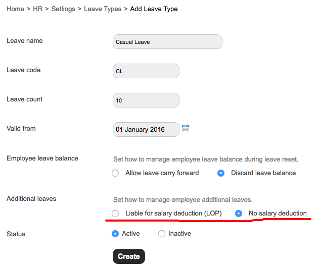 School management system leave dash
