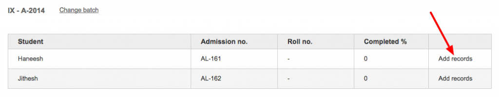Fedena Student Records Screenshot 2