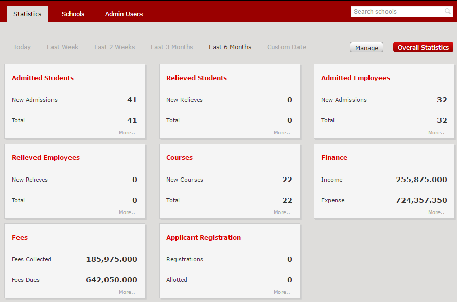 Fedena multi school erp system screenshot 5