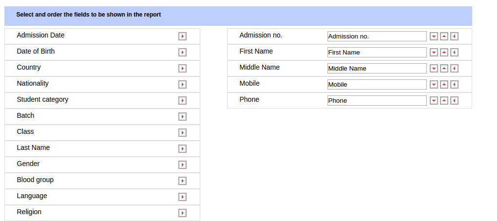 Custom Report Fedena screenshot 2
