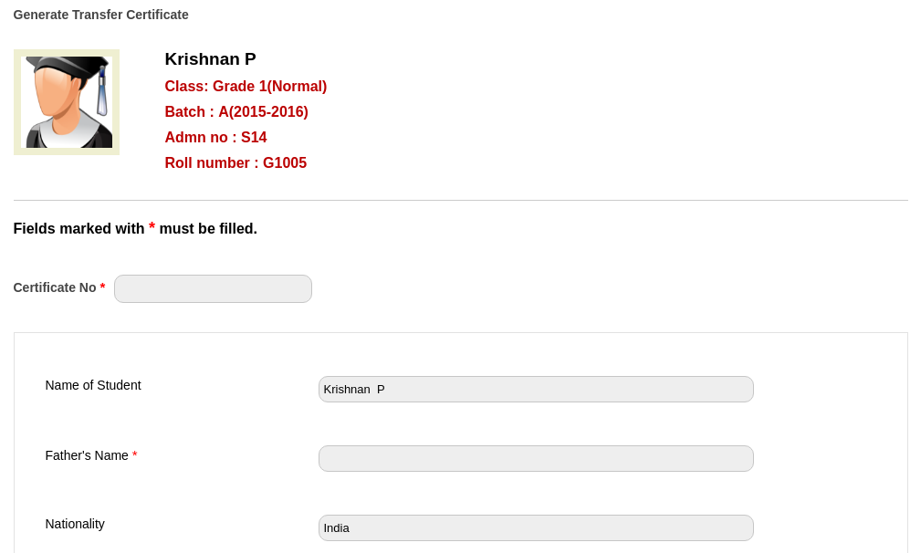 Fedena 3.5.2 TC Gen screenshot 3