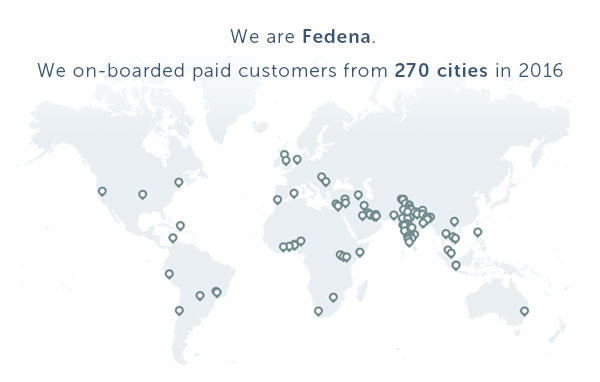 Fedena customer map image