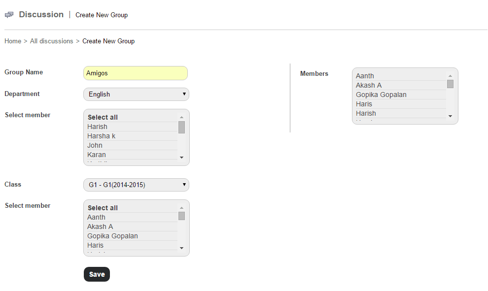 JOPA Academics ERP for Schools Discussion Module