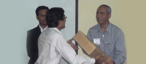 Fedena team members winning award